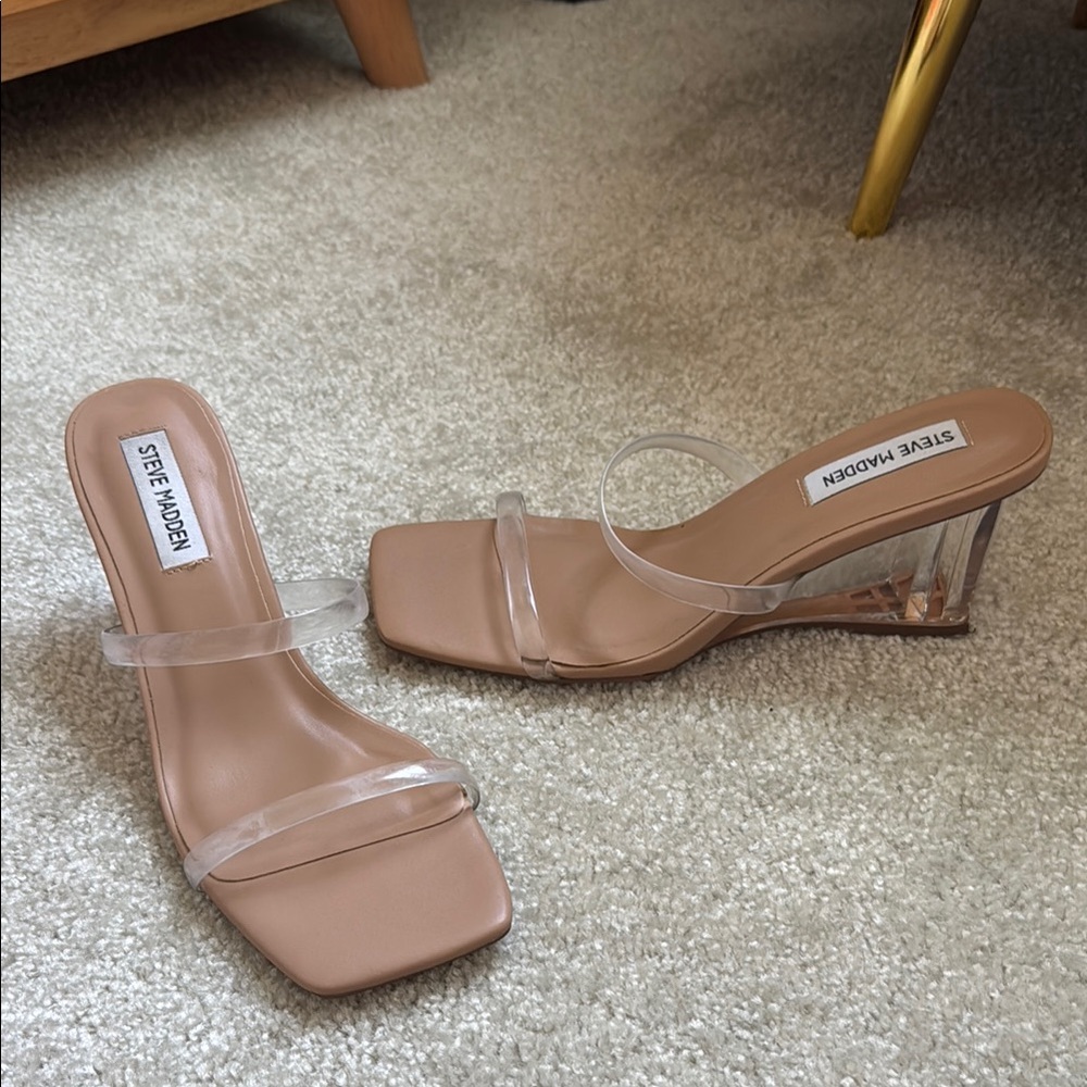 Steve Madden Clear wedges